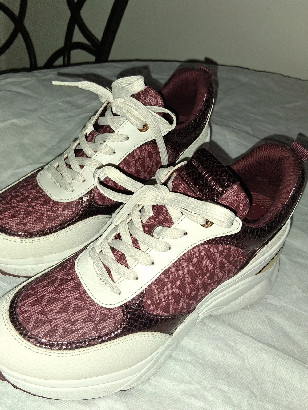 Michael Kors Women’s Maroon Logo Sneakers